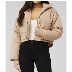 The Fifth Label Remake Puffer Tan Cropped Jacket Size M